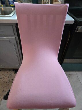 Solid Pink Chair Covers (6 piece set)